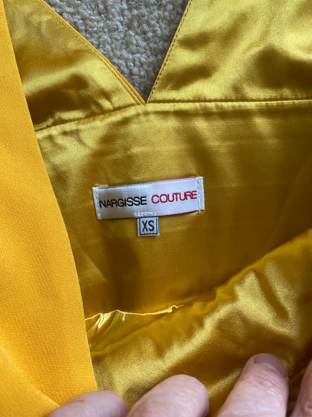 Nargisse couture made in turkey asymmetrical XS dress - Picture 8 of 10